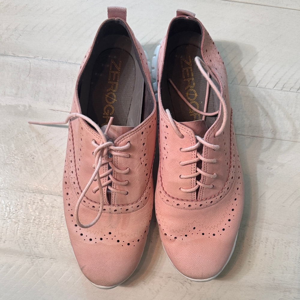 Pink Women's Brogue Flats